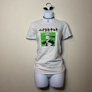 spencers hot topic white japanese naruto shonen jump tee